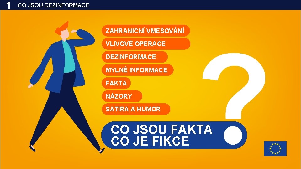 1 CO JSOU DEZINFORMACE ZAHRANIČNÍ VMĚŠOVÁNÍ VLIVOVÉ OPERACE DEZINFORMACE MYLNÉ INFORMACE FAKTA NÁZORY SATIRA