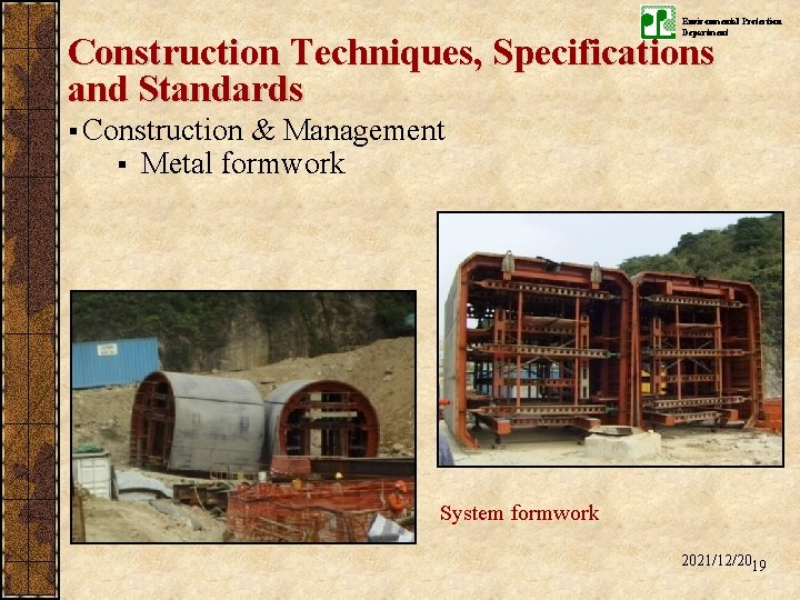 Environmental Protection Department Construction Techniques, Specifications and Standards § Construction & Management § Metal