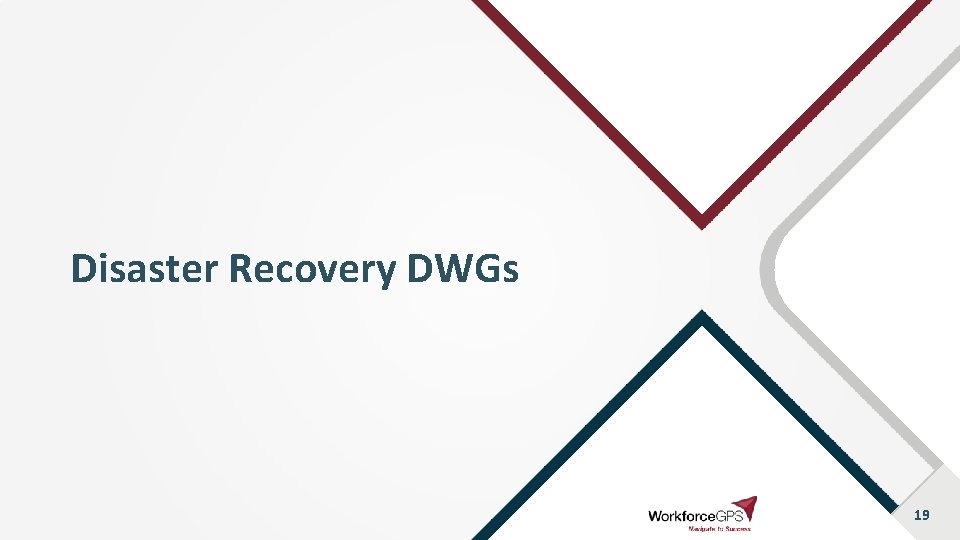 Disaster Recovery DWGs 19 