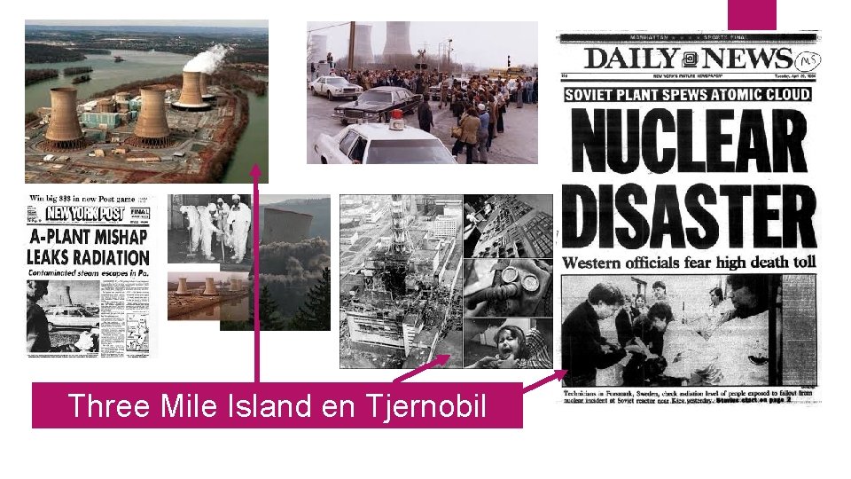 Three Mile Island en Tjernobil 
