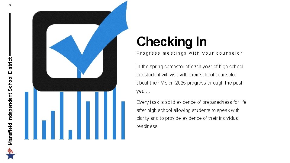 6 Checking In Mansfield Independent School District Progress meetings with your counselor In the