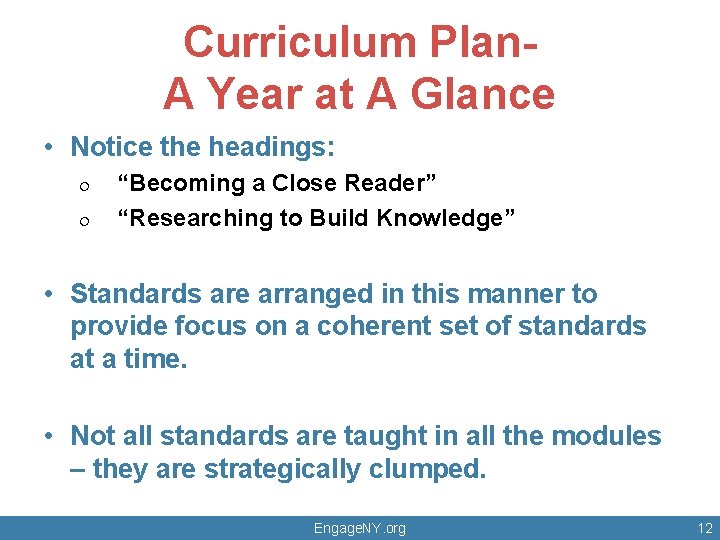 Curriculum Plan. A Year at A Glance • Notice the headings: ¦ ¦ “Becoming Curriculum Plan. A Year at A Glance • Notice the headings: ¦ ¦ “Becoming
