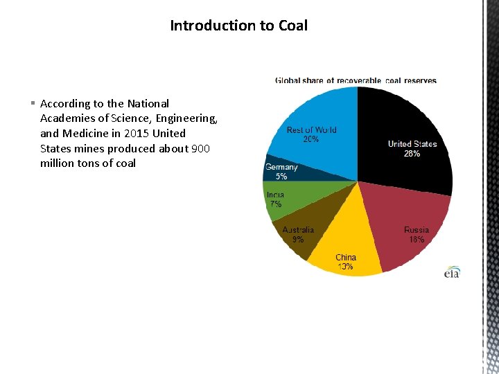 Introduction to Coal § According to the National Academies of Science, Engineering, and Medicine Introduction to Coal § According to the National Academies of Science, Engineering, and Medicine