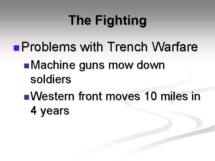 The Fighting n Problems n Machine with Trench Warfare guns mow down soldiers n