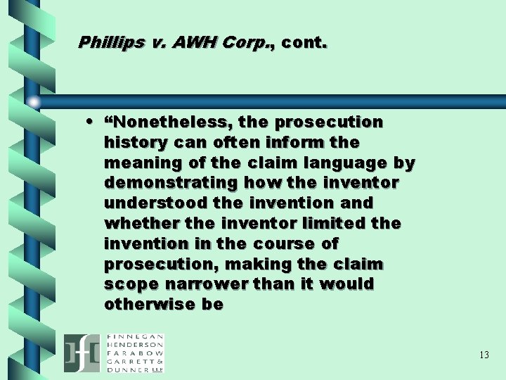Patent Law Update Phillips En Banc Decision By