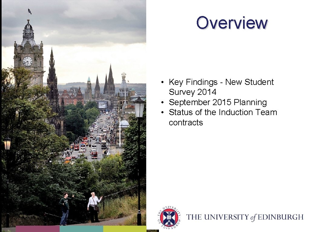 Overview • Key Findings - New Student Survey 2014 • September 2015 Planning •