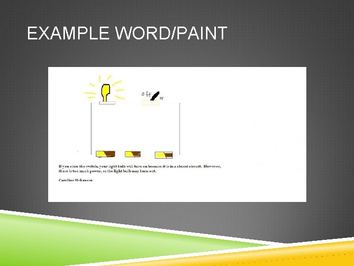 EXAMPLE WORD/PAINT 