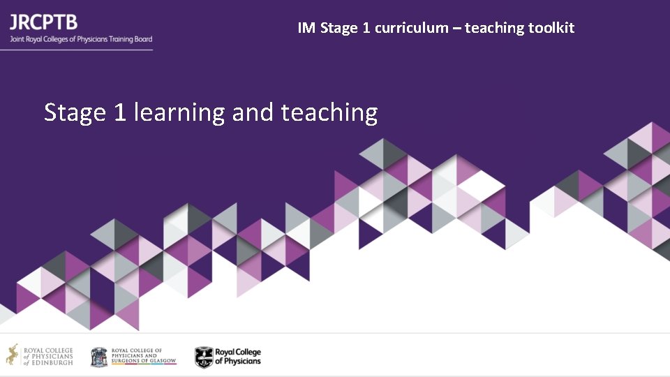 IM Stage 1 curriculum – teaching toolkit Stage 1 learning and teaching 