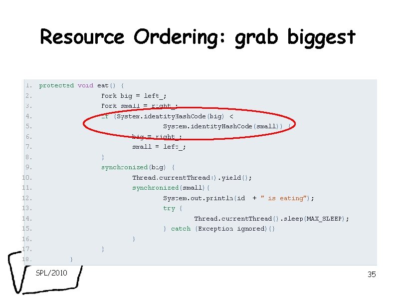 Resource Ordering: grab biggest SPL/2010 35 