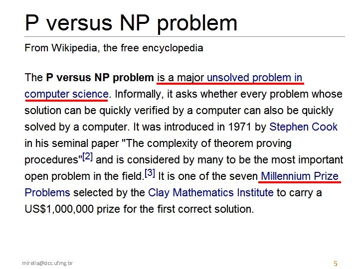 mirella@dcc. ufmg. br 5 