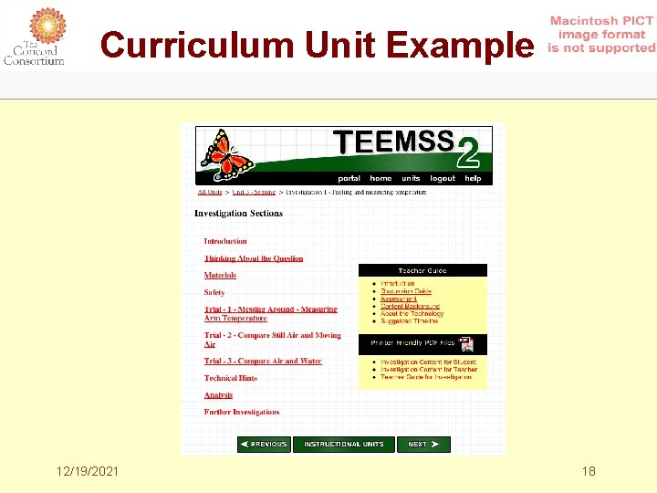 Curriculum Unit Example 12/19/2021 18 