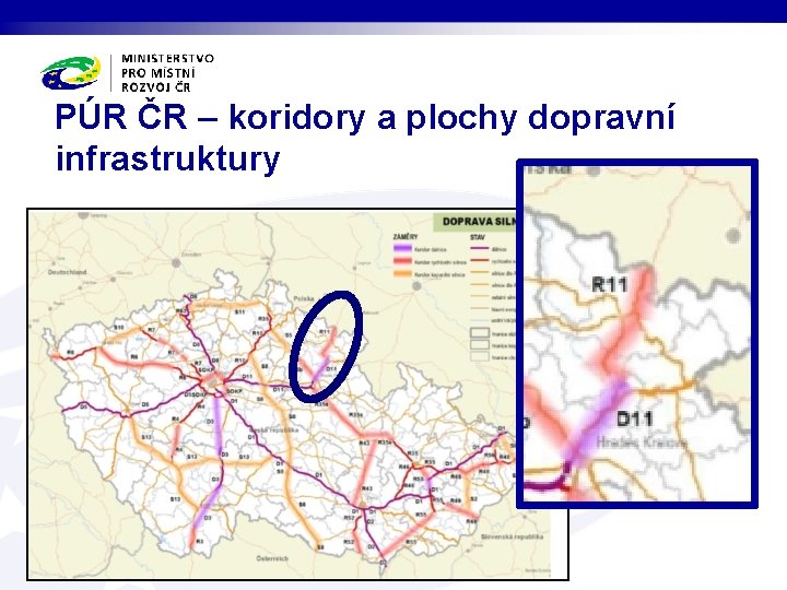 PÚR ČR – koridory a plochy dopravní infrastruktury 