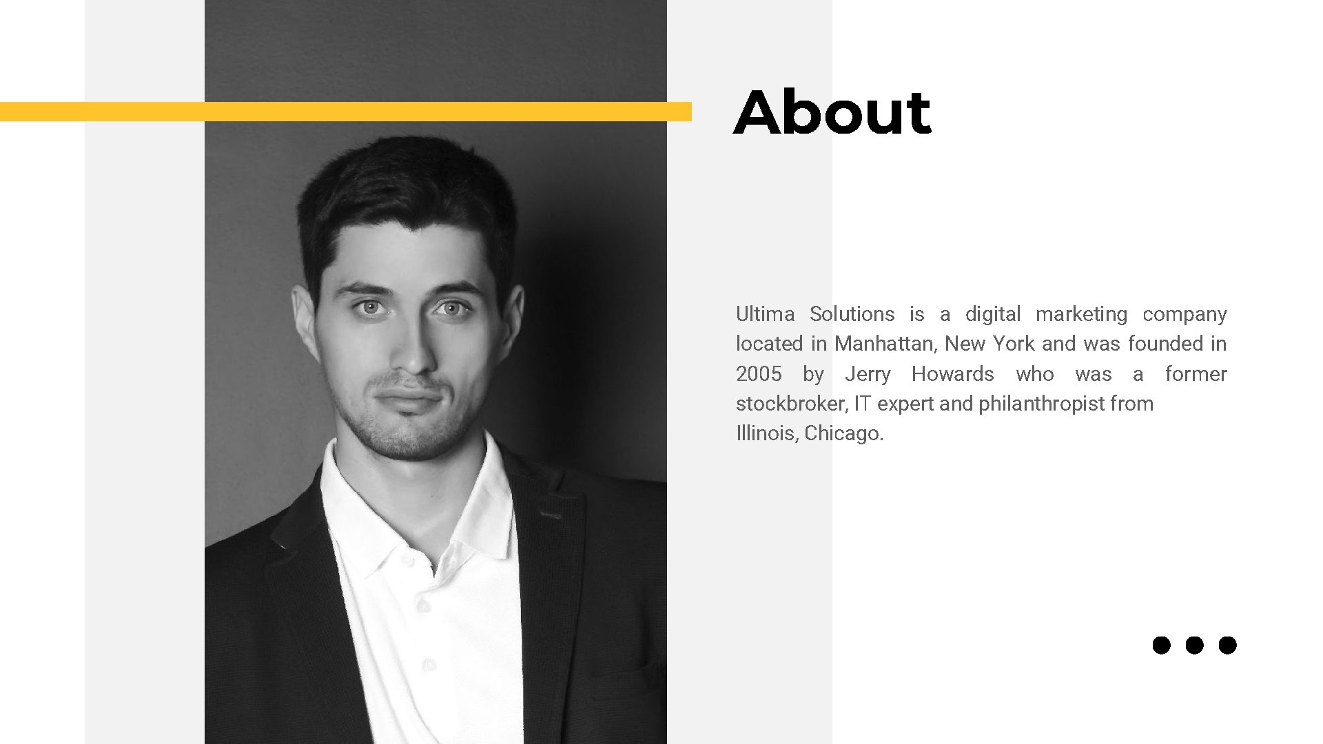 About Ultima Solutions is a digital marketing company located in Manhattan, New York and