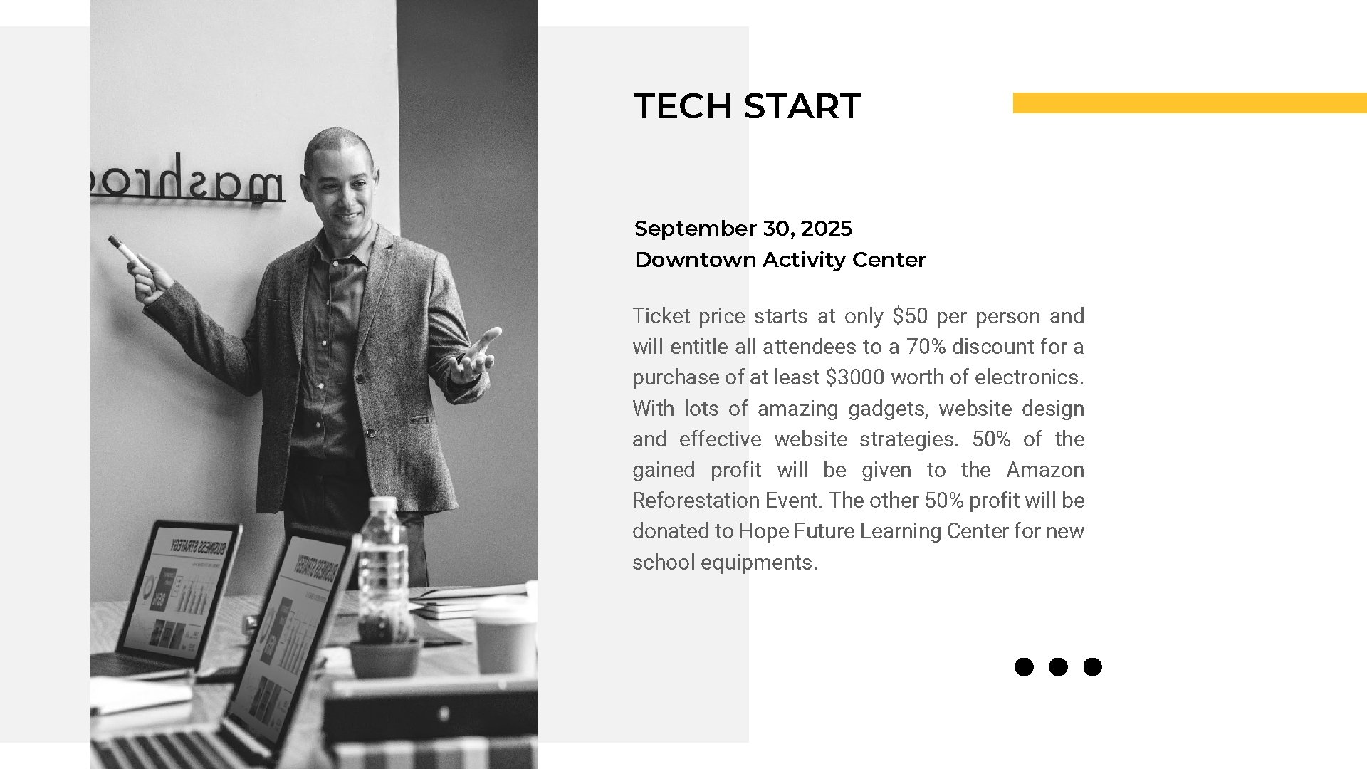 TECH START September 30, 2025 Downtown Activity Center Ticket price starts at only $50