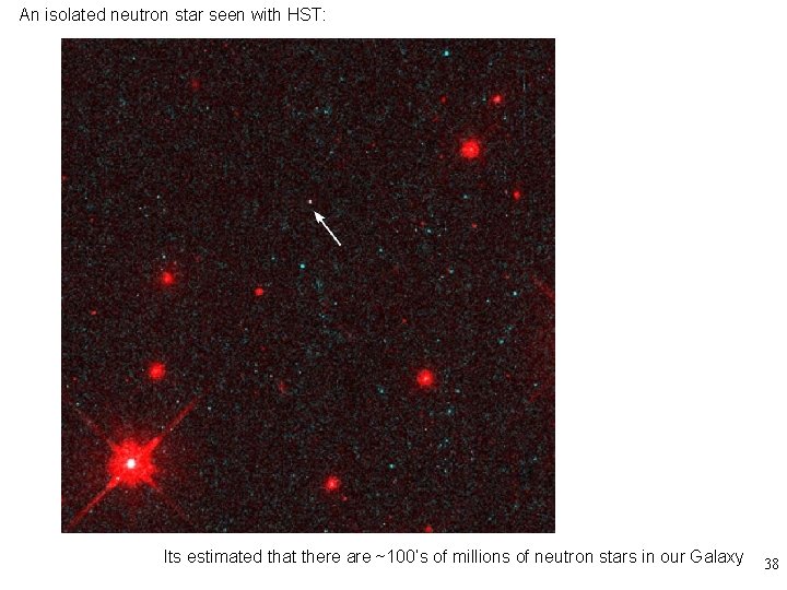 An isolated neutron star seen with HST: Its estimated that there are ~100’s of