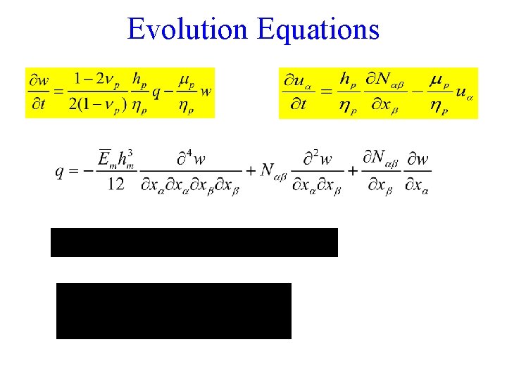 Evolution Equations 