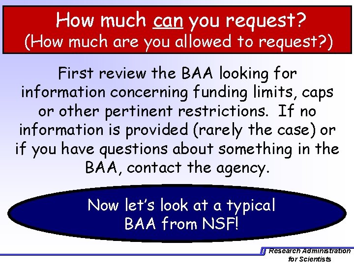 § How much can you request? (How much are you allowed to request? )