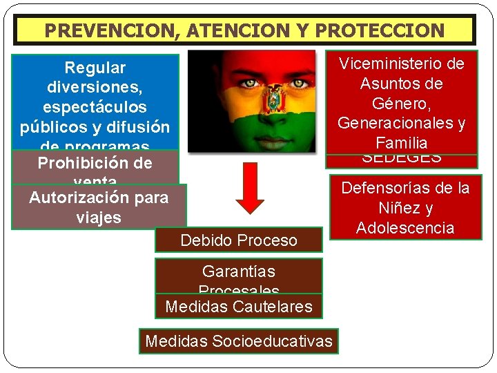 PREVENCION, ATENCION Y PROTECCION Viceministerio de Asuntos de Género, Generacionales y Familia SEDEGES Regular