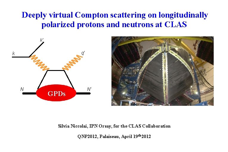 Deeply virtual Compton scattering on longitudinally polarized protons and neutrons at CLAS k’ q’