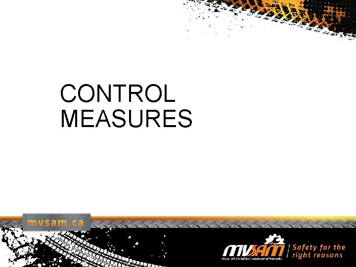 CONTROL MEASURES 