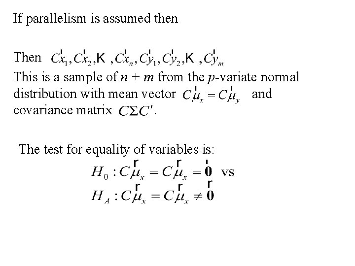 If parallelism is assumed then This is a sample of n + m from If parallelism is assumed then This is a sample of n + m from
