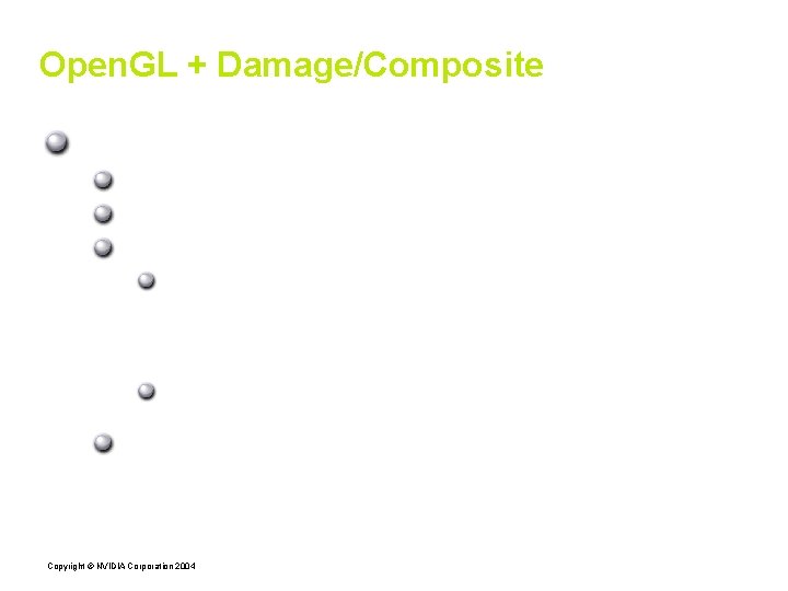Open. GL + Damage/Composite Direct-rendering GL+Damage/Composite: Clients aware that drawable has been redirected Clients