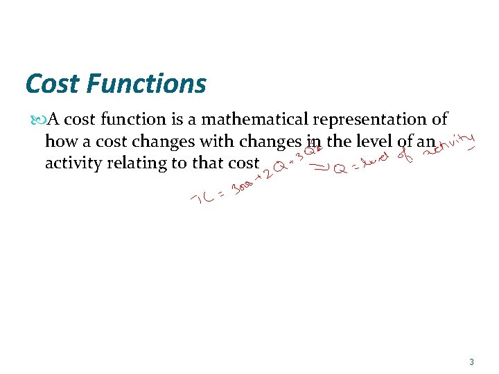 Function Costing Lecture 11 Chapter 10 Determining How Cost Behave