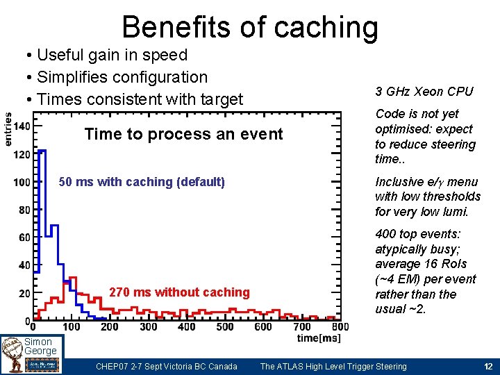 Benefits of caching • Useful gain in speed • Simplifies configuration • Times consistent Benefits of caching • Useful gain in speed • Simplifies configuration • Times consistent
