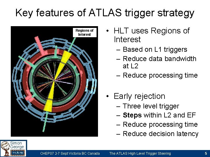 Key features of ATLAS trigger strategy Regions of Interest • HLT uses Regions of Key features of ATLAS trigger strategy Regions of Interest • HLT uses Regions of