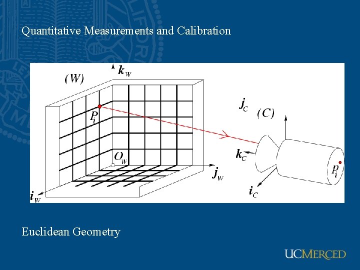 Quantitative Measurements and Calibration Euclidean Geometry 