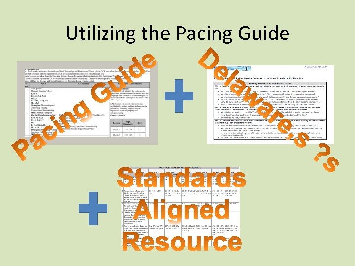 Utilizing the Pacing Guide 