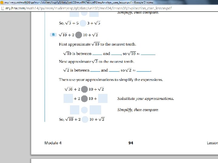 Estimating Square Roots 