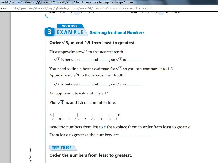 Estimating Square Roots 