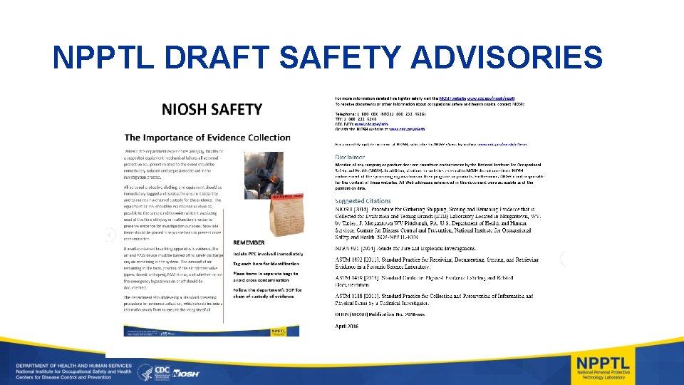 NPPTL DRAFT SAFETY ADVISORIES 