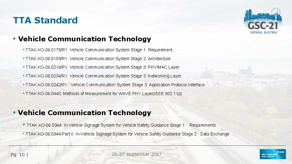 TTA Standard • Vehicle Communication Technology • TTAK KO-06. 0175/R 1: Vehicle Communication System