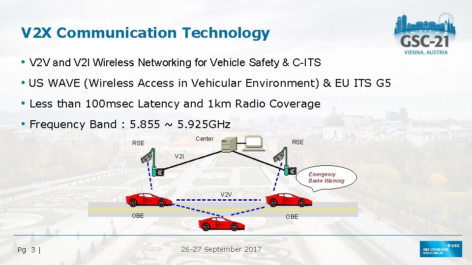 V 2 X Communication Technology • V 2 V and V 2 I Wireless