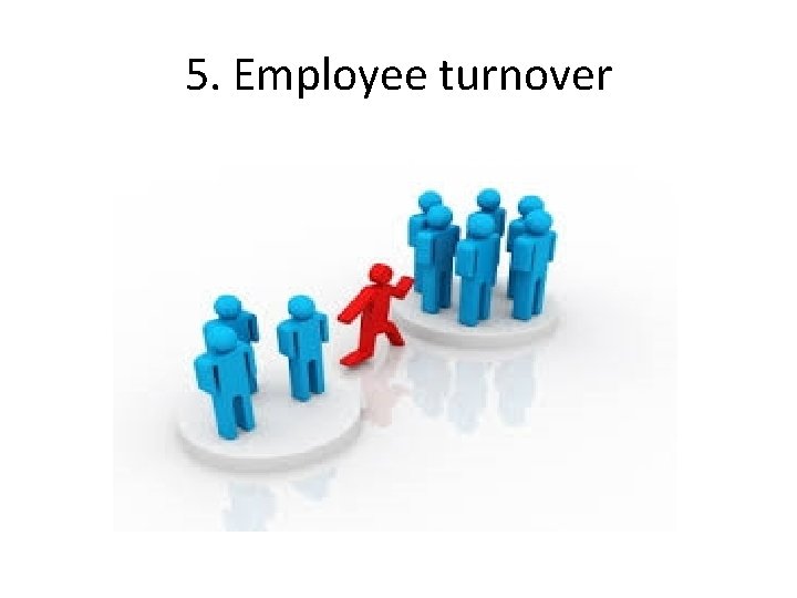5. Employee turnover 