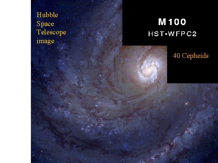 Hubble Space Telescope image 40 Cepheids 