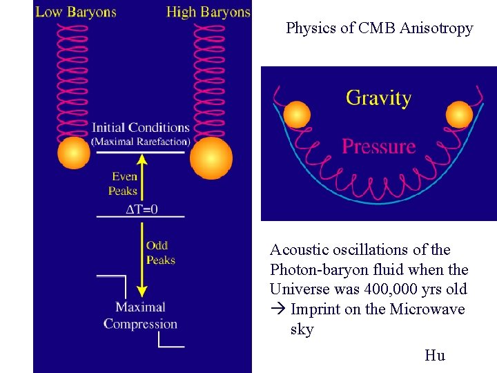 Physics of CMB Anisotropy Acoustic oscillations of the Photon-baryon fluid when the Universe was