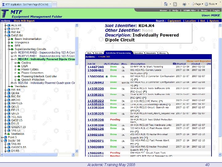 Academic Training May 2008 40 