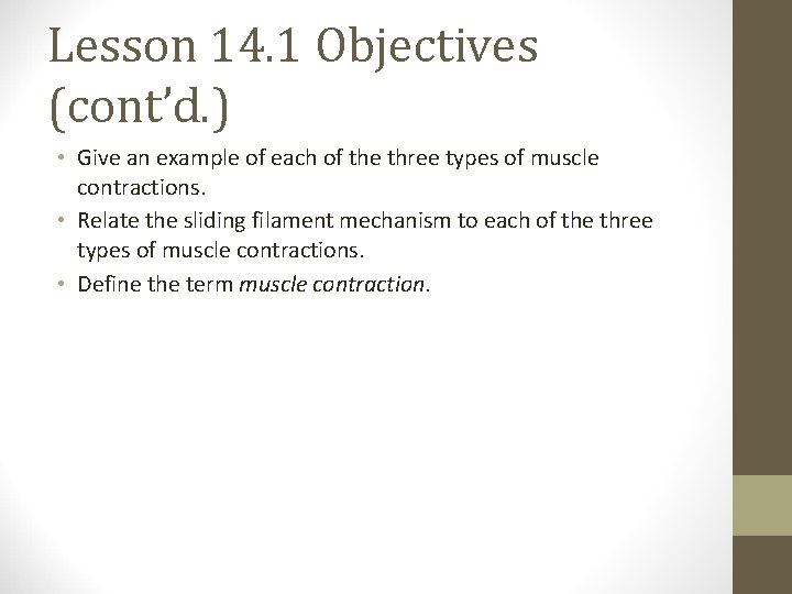 Lesson 14. 1 Objectives (cont’d. ) • Give an example of each of the Lesson 14. 1 Objectives (cont’d. ) • Give an example of each of the