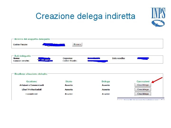 Creazione delega indiretta 