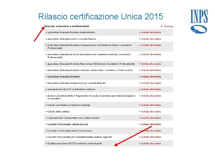 Rilascio certificazione Unica 2015 
