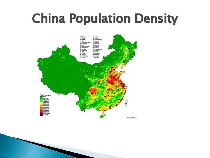 China Population Density 