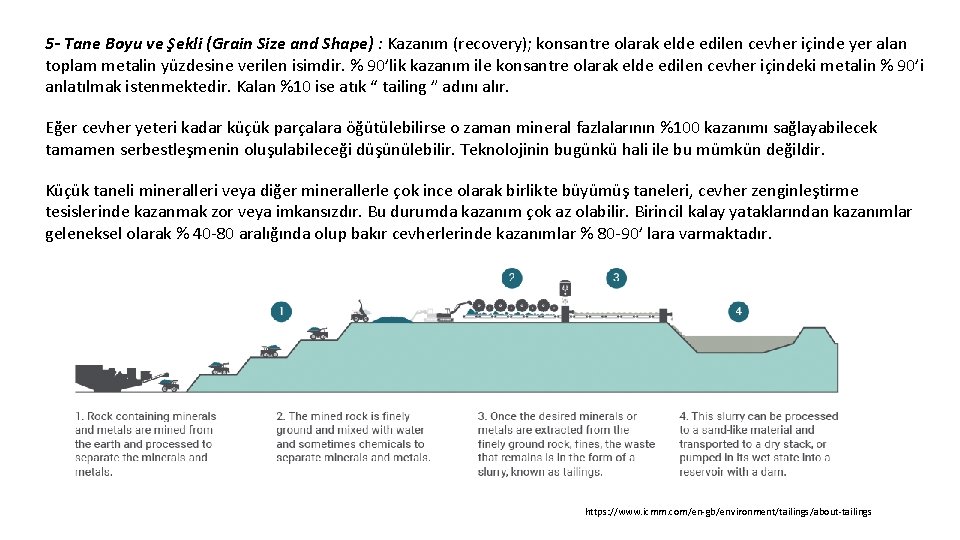 5 - Tane Boyu ve Şekli (Grain Size and Shape) : Kazanım (recovery); konsantre