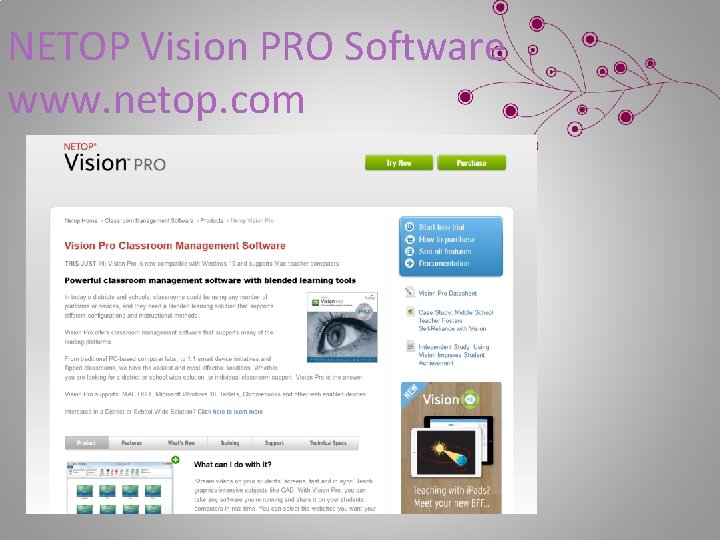 NETOP Vision PRO Software www. netop. com 