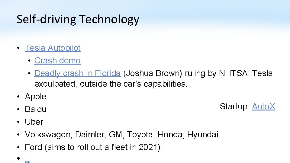 Self-driving Technology • Tesla Autopilot • Crash demo • Deadly crash in Florida (Joshua Self-driving Technology • Tesla Autopilot • Crash demo • Deadly crash in Florida (Joshua