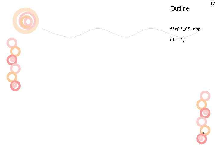 Outline fig 13_05. cpp (4 of 4) 17 