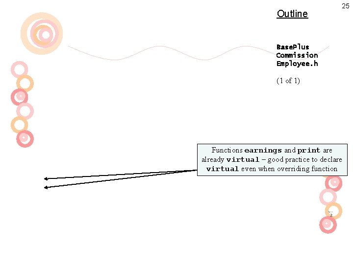 Outline 25 Base. Plus Commission Employee. h (1 of 1) Functions earnings and print