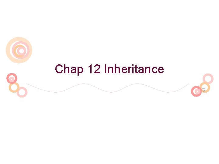 Chap 12 Inheritance 